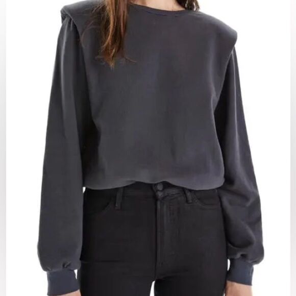 Mother Push and Shove Sweatshirt Faded Black S - Picture 1 of 7